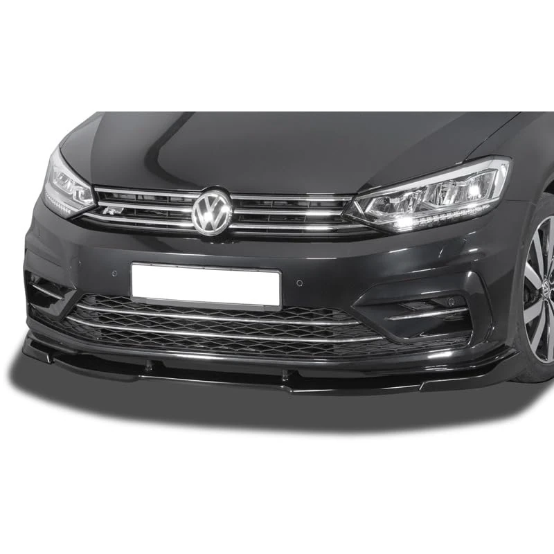 RDX Racedesign Front Spoiler Vario-X Compatible with Volkswagen Touran (5T1) R-Line 2015 Onwards (PU)