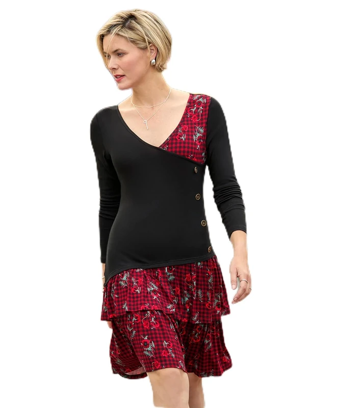 Joe Browns Women's Versatile Black Jersey Dress, Regular, Black, UK 18