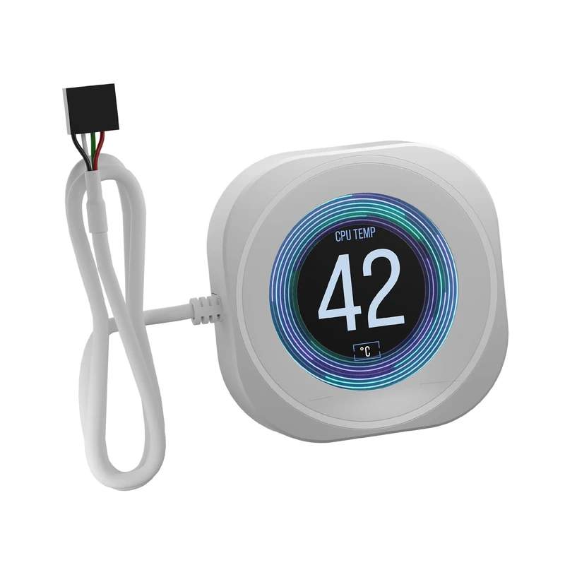 Corsair NAUTILUS RS LCD Module – For NAUTILUS RS and NAUTILUS RS ARGB AIO CPU Coolers – 2.1" IPS LCD Screen, Easy Tool-Free Installation – White