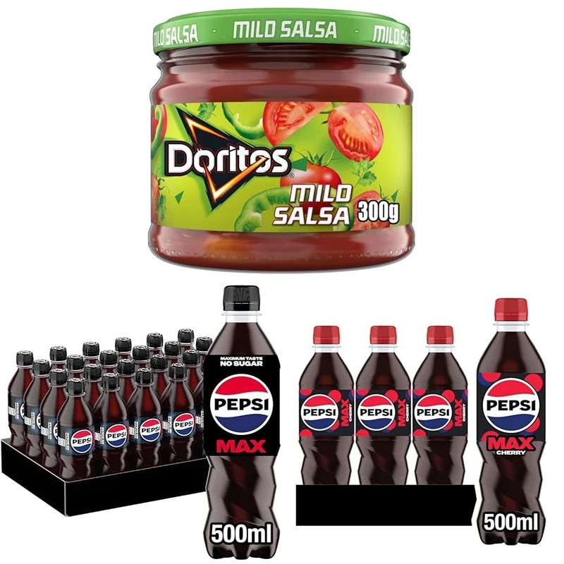 Doritos Mild Salsa Vegetarian Dip, Perfect for Sharing 300 g (Case of 6)