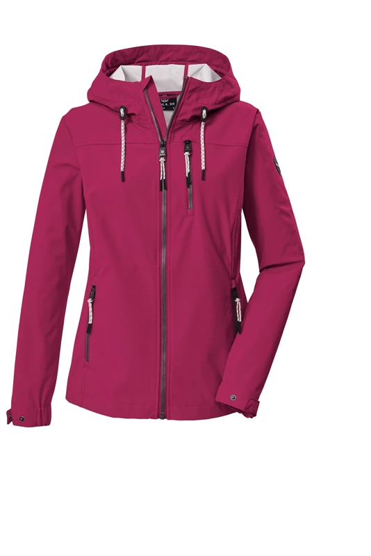 G.I.G.A. DX GS 111 WMN SFTSHLL JCKT Women's Softshell Outdoor Jacket with Hood, Dark Raspberry, 48, 44363-000