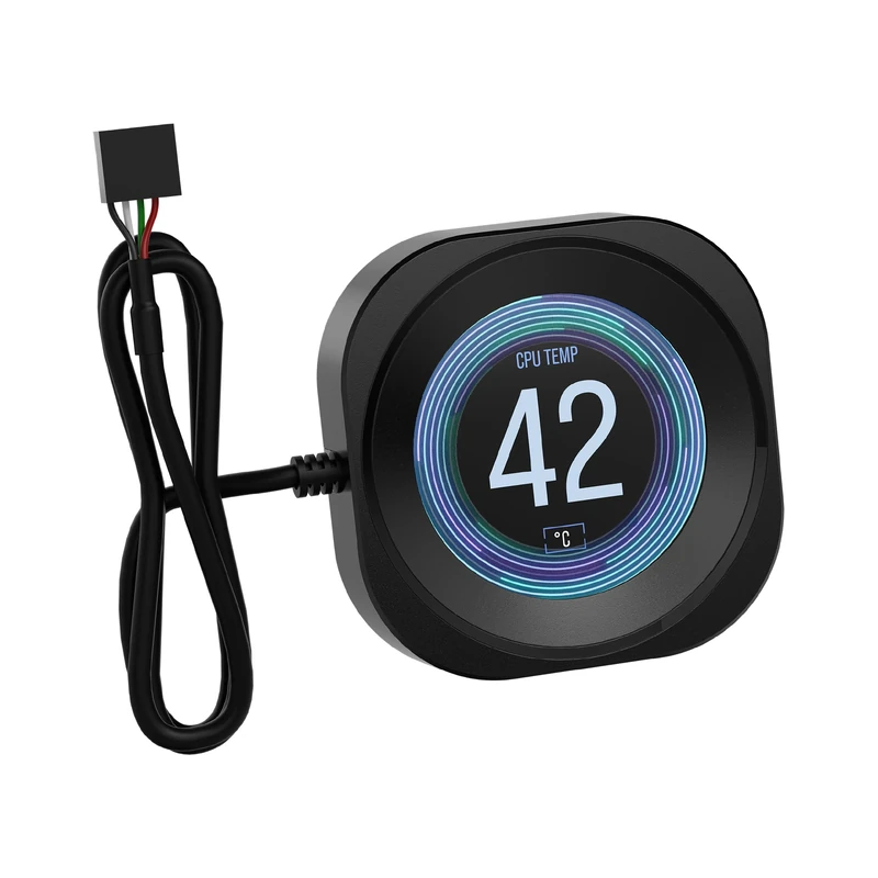 Corsair NAUTILUS RS LCD Module – For NAUTILUS RS and NAUTILUS RS ARGB AIO CPU Coolers – 2.1" IPS LCD Screen, Easy Tool-Free Installation – Black