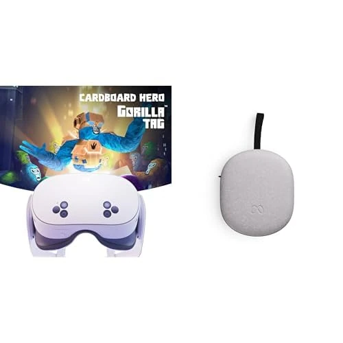 Meta Quest 3S 128 GB - Gorilla Tag Cardboard + Compact Carrying Case