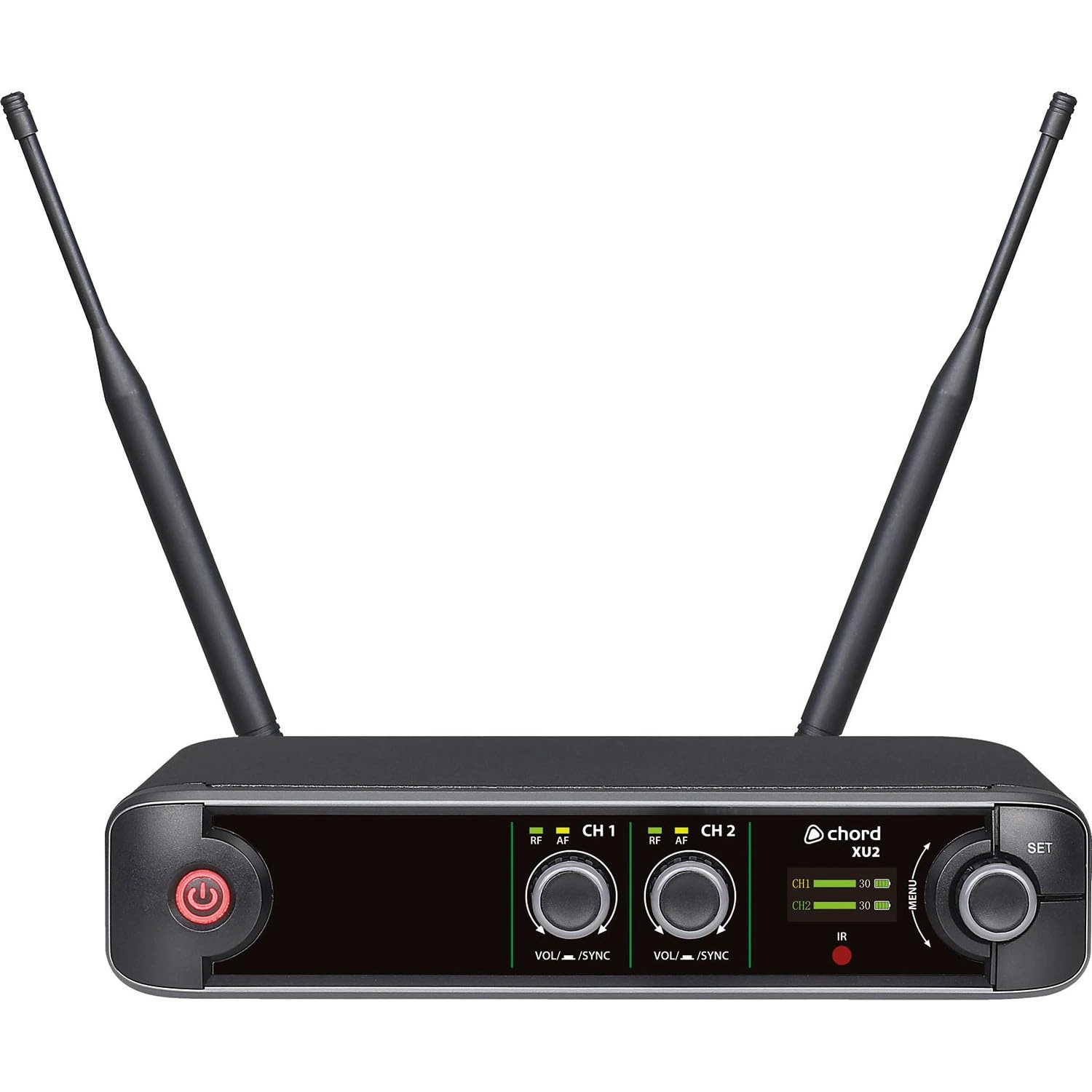 Chord XU-2BP Wireless Microphone System – Dual UHF Receiver with 2 Bodypacks, Lavalier & Headset Mics – Ideal for Presenters & Fitness Instructors