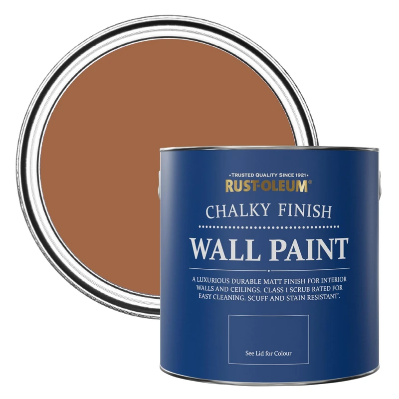 Rust-Oleum Wall and Ceiling Paint in a Chalky Matt Finish - Cinnamon 2.5L
