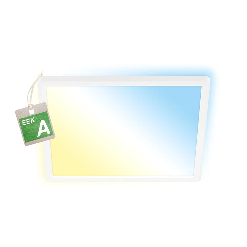 BRILONER EEK A LED Panel efficient with 11W at 2400lm, 50,000 h, Flat, CCT, indirect Lighting, Ceiling Fixture, LED Panels, lamp for Living Room, 29.3 x 29.3 x 3 cm, White