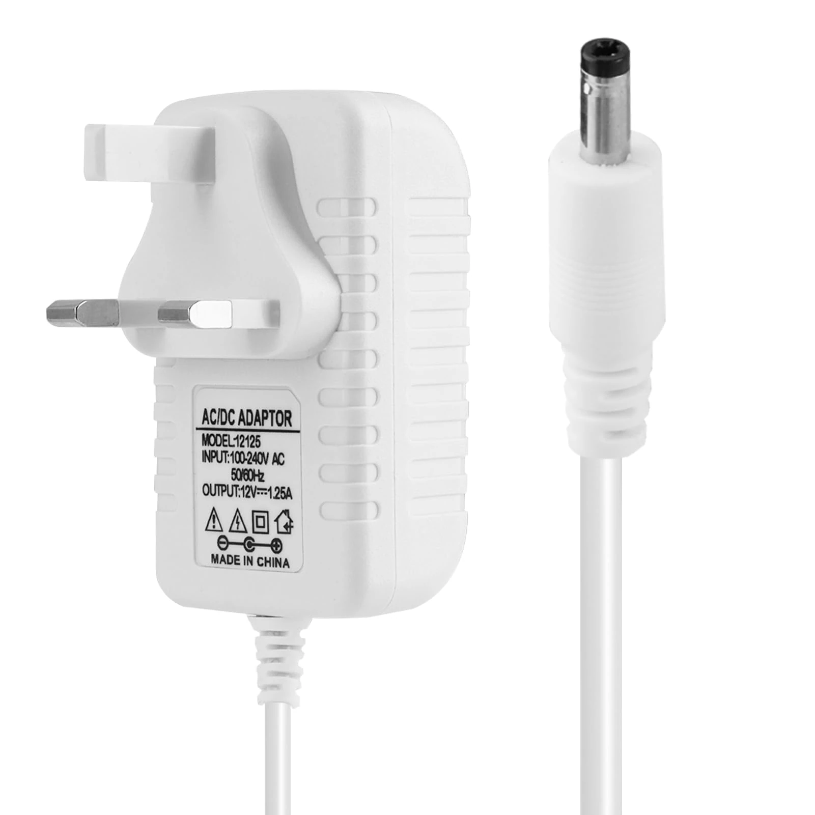 15W Power Supply Charger for Echo Dot 3rd 4th 5th Gen, 1.5M 12V 1.25A Power Cable Replacement for Kids Edition Show 5 1st 2nd Gen EchoDot with Clock Spot Pop Fire TV Charging Cord 4.0 * 1.7mm