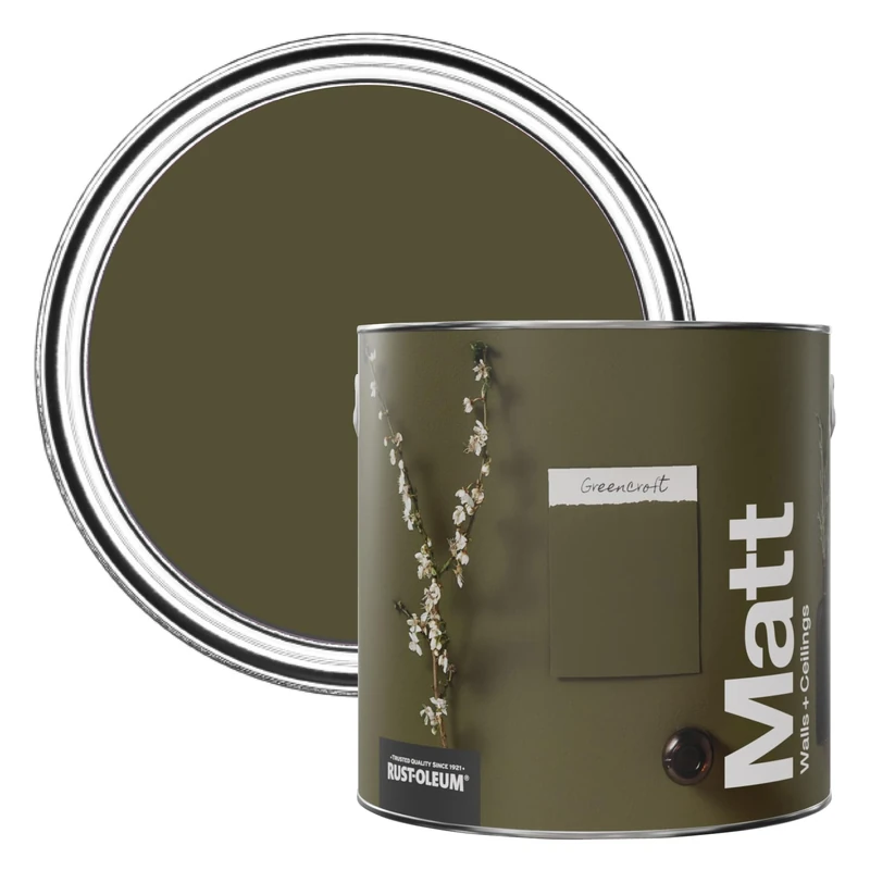 Rust-Oleum Matt Emulsion Wall Paint - Greencroft 2.5 litre