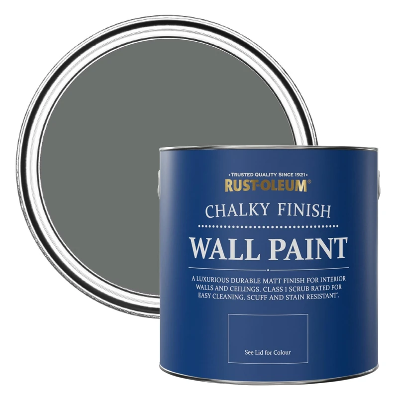Rust-Oleum Wall and Ceiling Paint in a Chalky Matt Finish - Ouseburn 2.5L