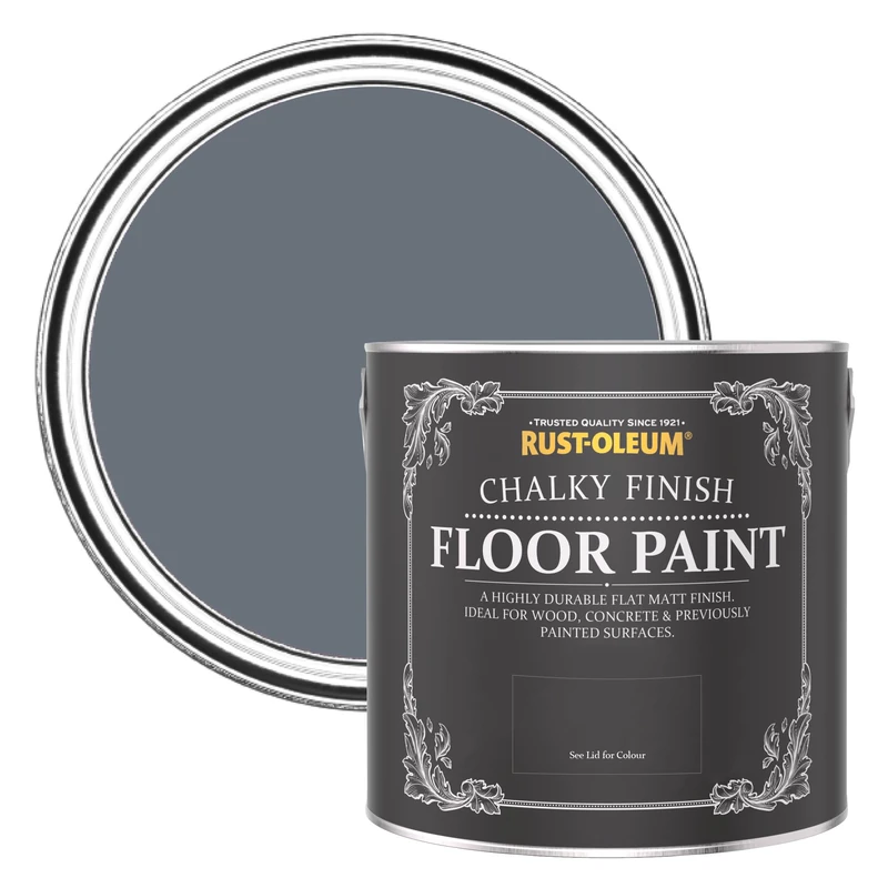 Rust-Oleum Scratch-Resistant Floor Paint in Chalky Finish - Seascape 2.5L