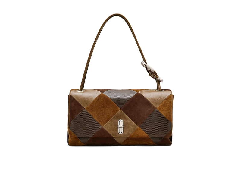 Marc Jacobs The Large Dual Shoulder Bag - Brown Multi Leather