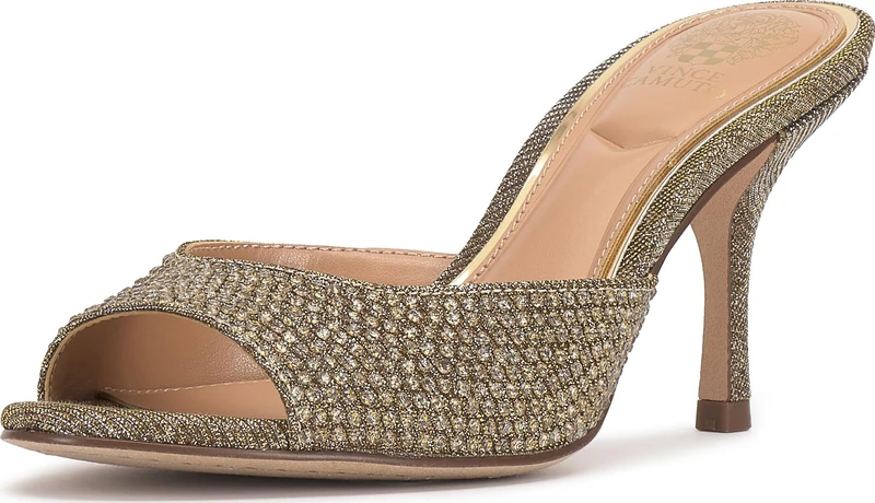 Vince Camuto Women's Prynn Heeled Sandal, Embellished Leopard, 5.5 UK - Image 1