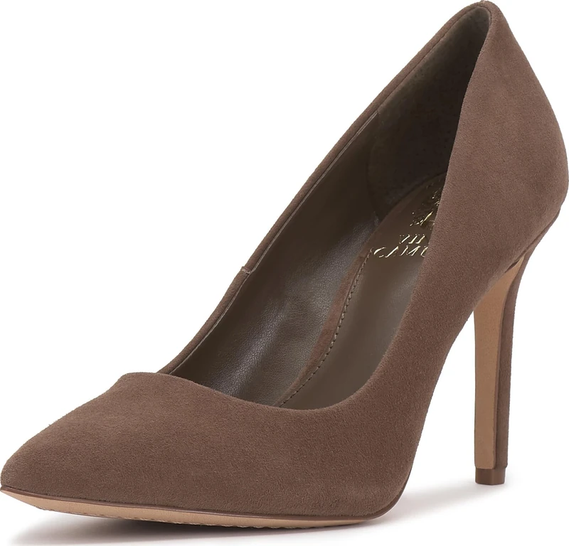 Vince Camuto Women's Savilla Pump, Toasted Taupe Suede, 2.5 UK