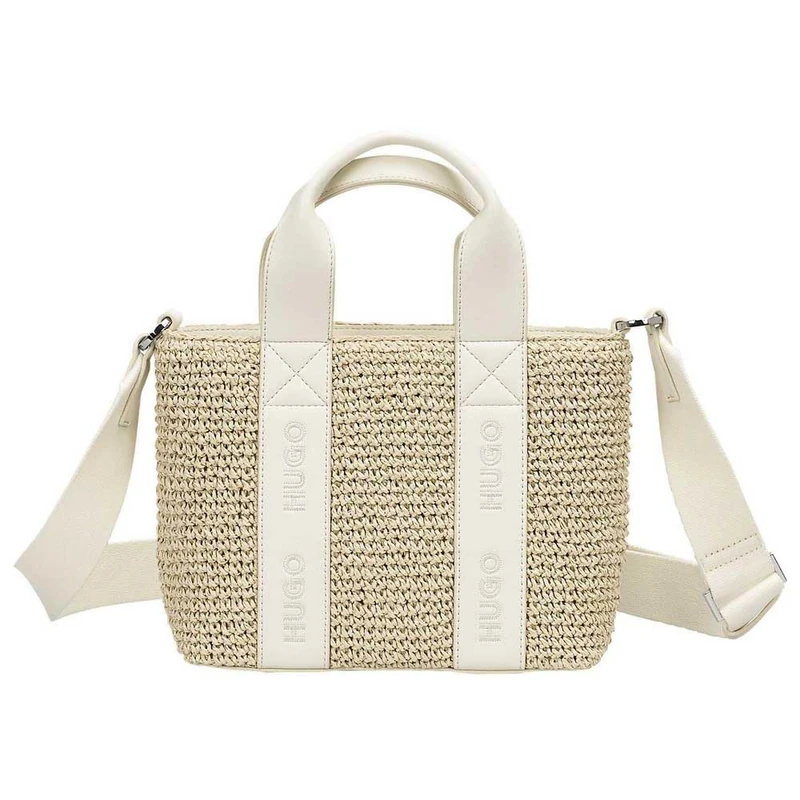 HUGO Women's Becky St_mini 10279887 01 Tote Bag, Open White