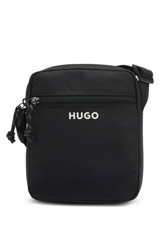 HUGO Mens EVERETT NS Crossbody bag with contrast logo
