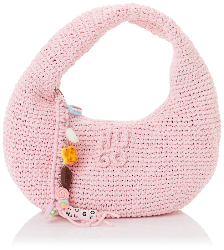 HUGO Women's Zeya Handbag 10279895 01 Hobo Bag, Light/Pastel Pink