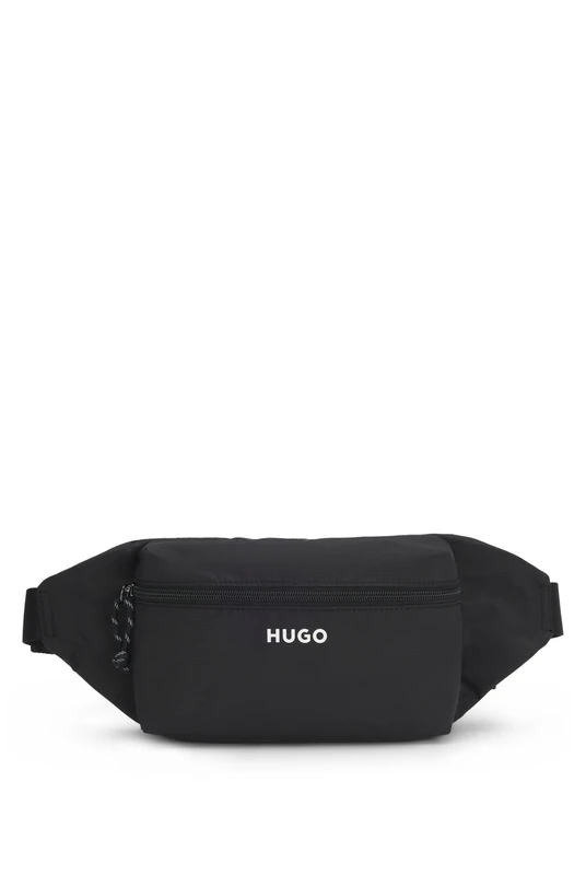 HUGO Mens Everett bumbag Belt Bag with Contrast Logo Detail Size One Size - Image 1