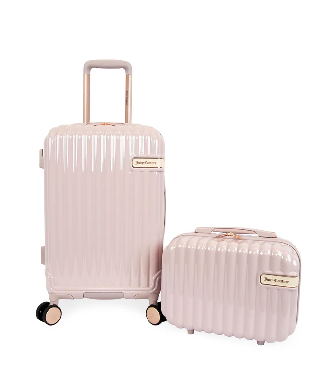 Juicy Couture Chelise Hardside 2pc Set - 21" Carry-on and 13" Vanity case
