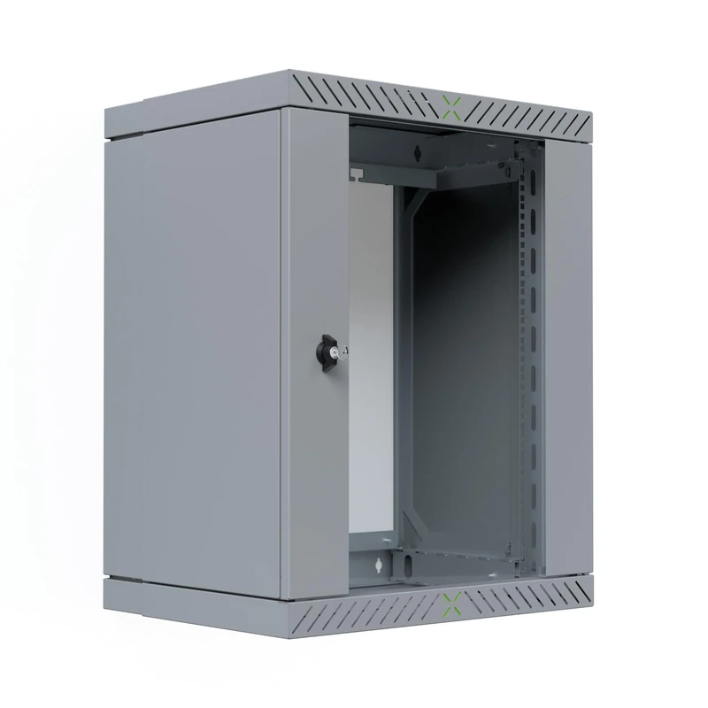 EFB X-Rack Wall Housing with Glass Door 400-600 mm 15HE Grey