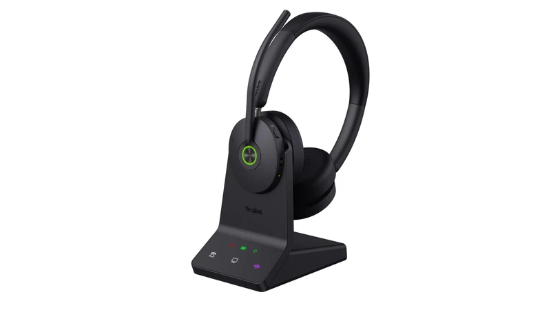 Yealink WH68 Binaural DECT & Bluetooth Headset, UC
