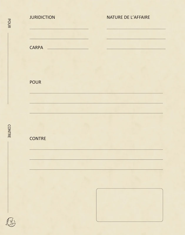 Exacompta - Ref. 220112E - Box of 5 Packs of 25 Pleadings for/Against - in Glossy Card - Size 25 x 32 cm for A4 documents - Ivory - Image 1