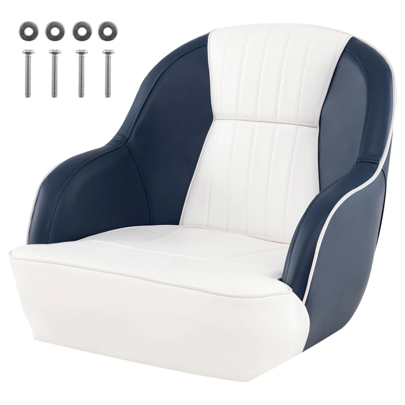 FANTASK Boat Chair Steering Chair with Water Resistant PVC Leather Boat Seat for Fishing Boats Excursion Boats Speedboats - Image 1