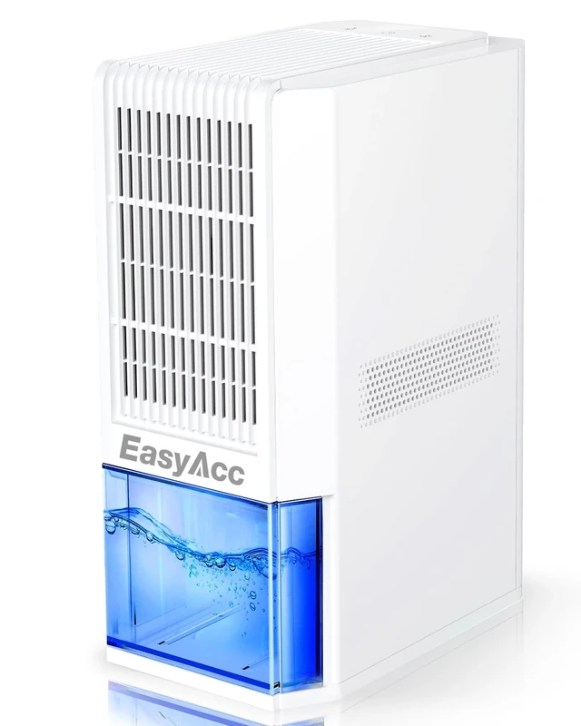 EasyAcc® Reusable Dehumidifier for Bathroom-1.3L/Day Dehumidify for 30㎡ [Tech Breakthrough] ＜10-15℃ Still Efficient Dehumidification Against Mold & Damp for Bathrooms, Closets -2000ml Tank Q22
