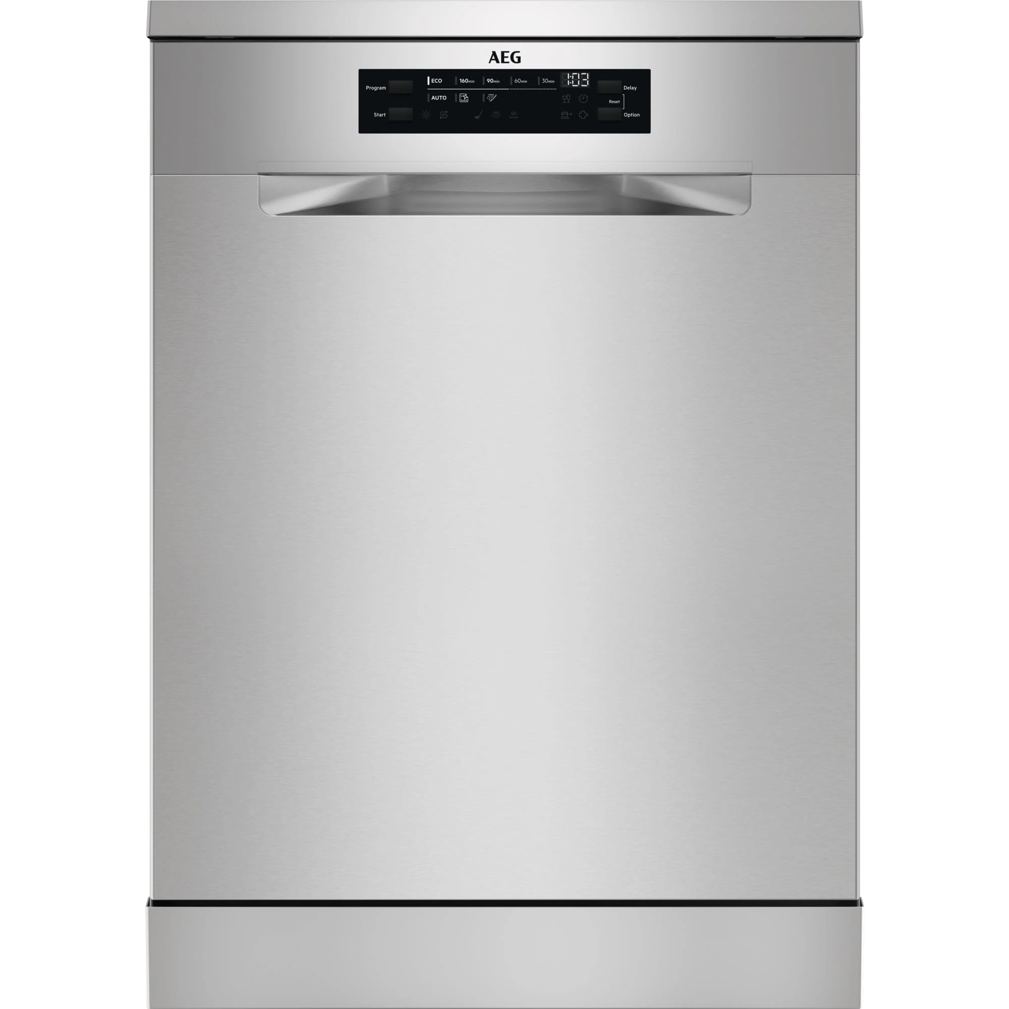 AEG 9000 Series Freestanding Dishwasher FFB64627ZM, 13 settings, 60cm, Airdry & SatelliteClean Technology, GlassCare, Delay Start, ExtraHygiene, Adjustable Basket, dB44, 850x598x622mm, Grey, Class C