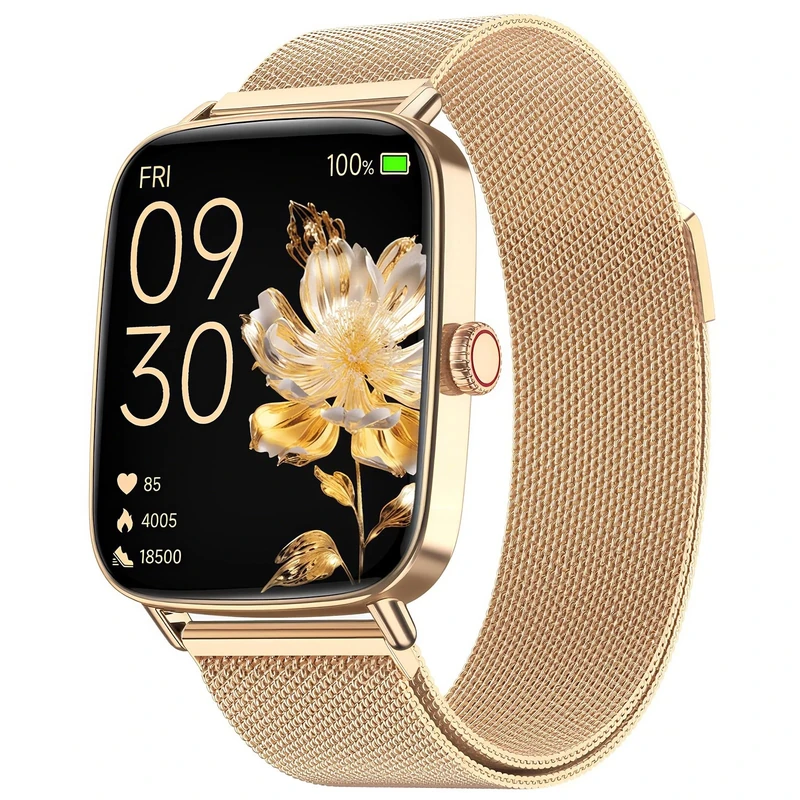 Smart Watch for Women Men(Answer/Make Calls), 1.85" HD Screen Fitness Watch with SpO2 Heart Rate Sleep Monitor, Smart Watches 100+ Sport IP68 Waterproof, Step Counter Ladies Smartwatch for iOS Android