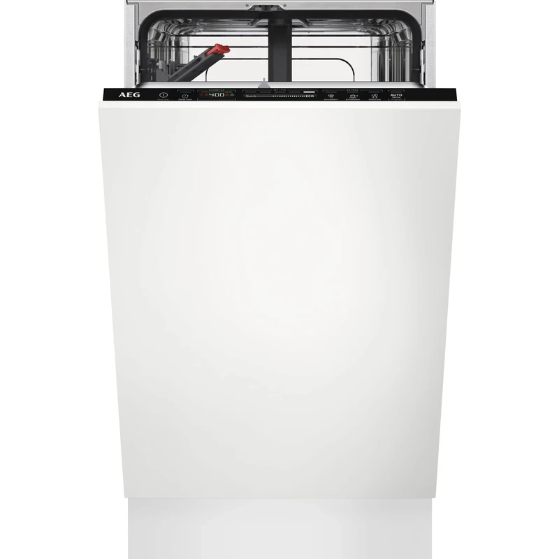 AEG 7000 Series Integrated Dishwasher FSB73427Z, 9 settings, 45cm, Airdry and SatelliteClean Technology, Delay Start, Built-In Dishwasher, Adjustable Upper Basket, dB44, 818x446x550mm, White, Class D