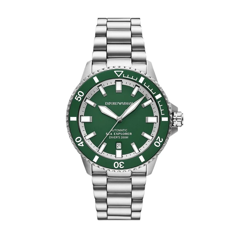 Emporio Armani Men's Analog Automatic Watch with Stainless Steel Strap AR60088