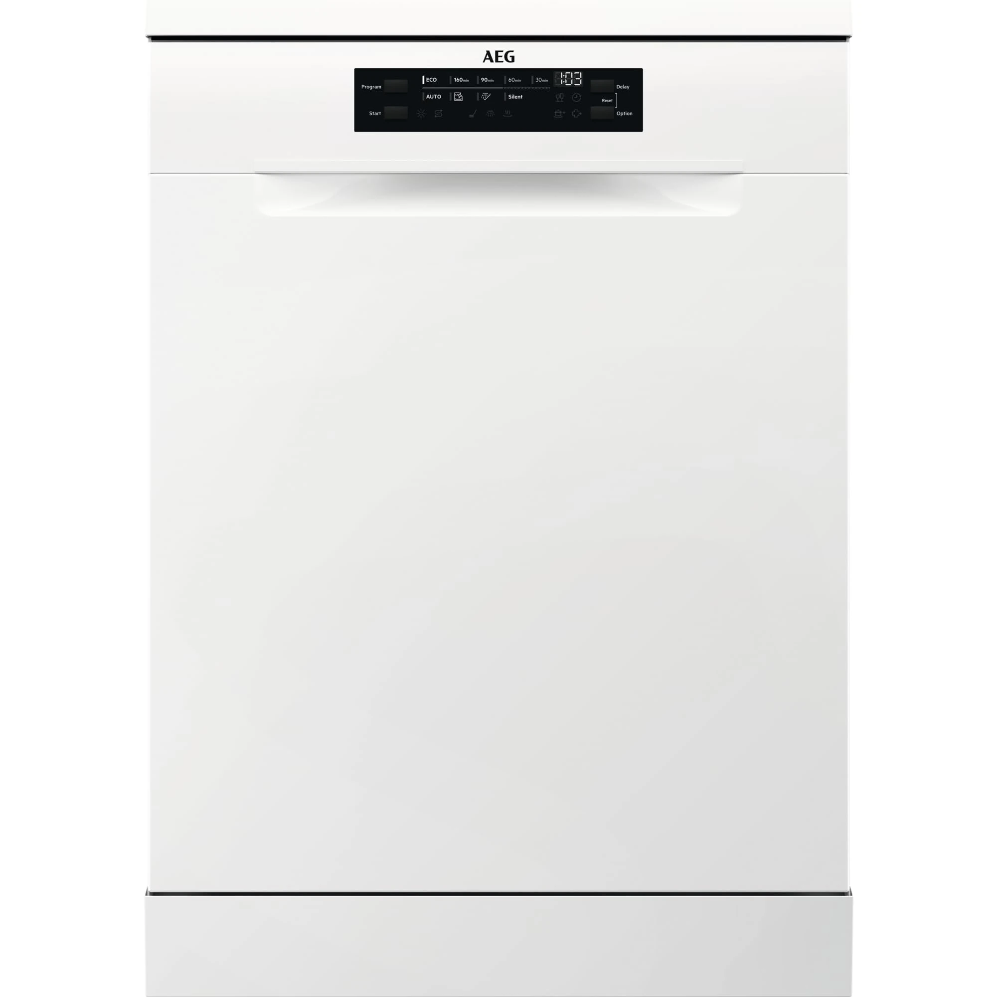AEG 7000 Series Freestanding Dishwasher FFB75727PW, 14 settings, 60cm, Airdry and SatelliteClean Technology, GlassCare, Delay Start, XXL Capacity, Silent Programme, dB44, 850x598x603mm, White, Class B