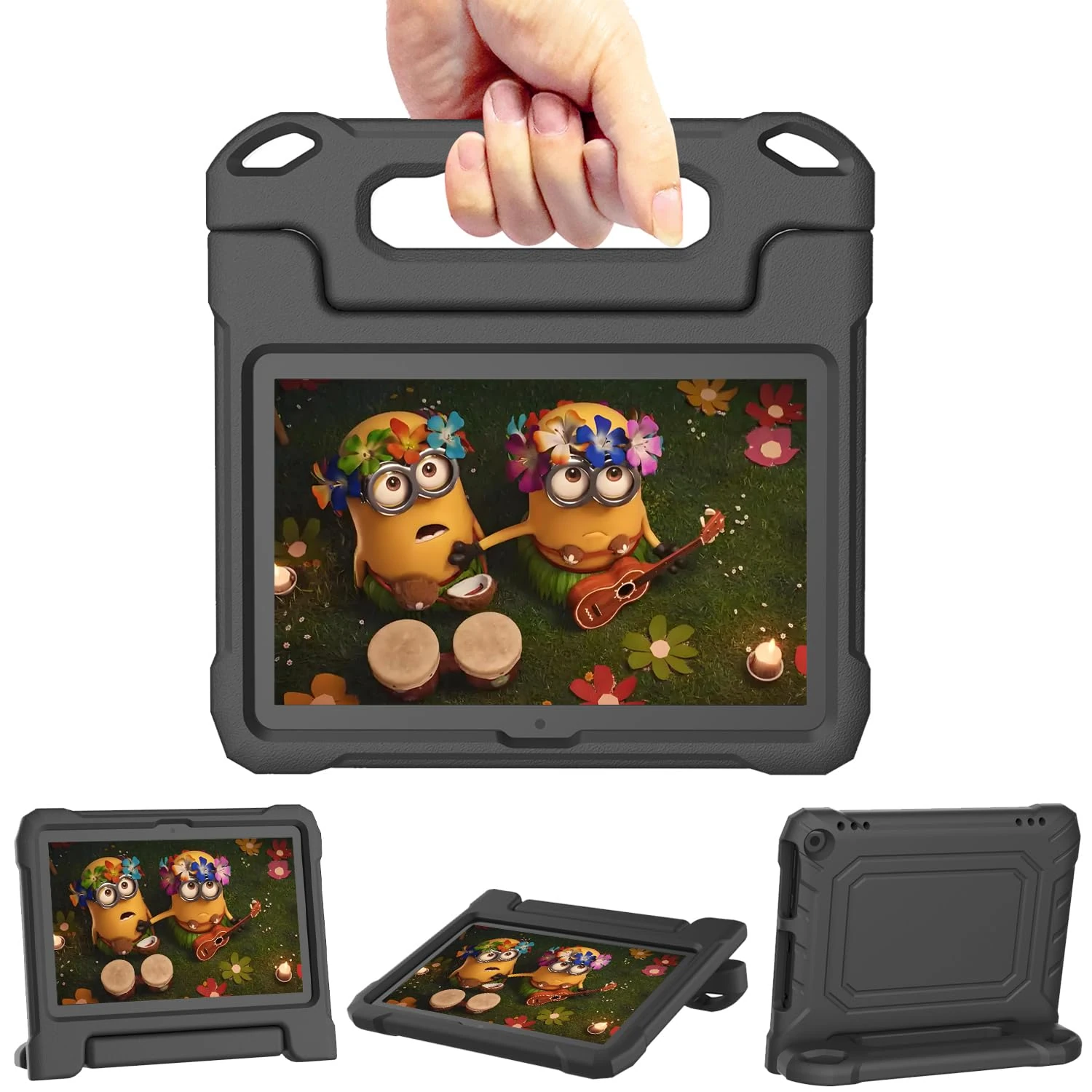 Kids Case for 8 Tablet Case, Not Fit iPad Nokia, Please Refer to Blue for Compatible Models - Black