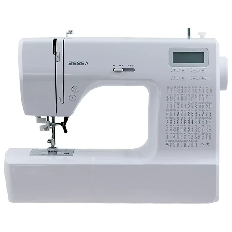 Multifunctional Home Electronic Sewing Machine, Silent Thick Buttonhole Embroidery Machine, 200 Thread Lcd Display Sewing Machine for Beginners