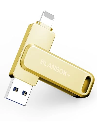 BLANBOK+ Photo Stick Backup for iPhone 64GB USB Storage