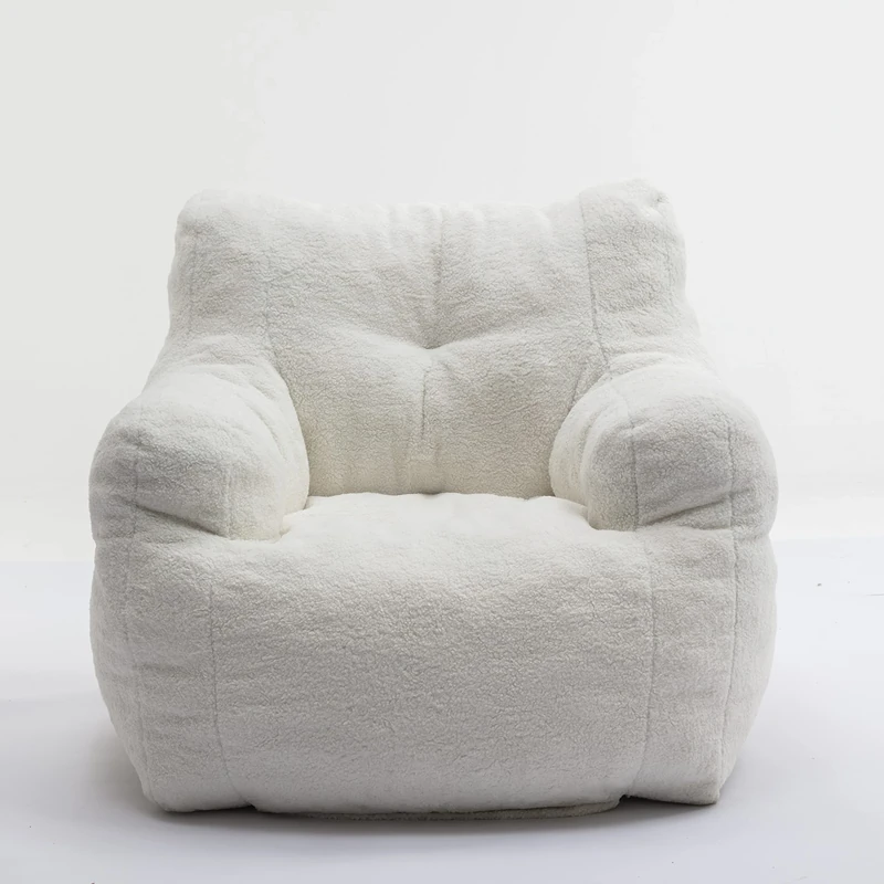 FurnitureR Cozy Life 1-Pack White Living Sofa, Plush Tufted Design, Perfect for Modern Spaces, Comfortable Seating for Home, Office Relaxation Areas