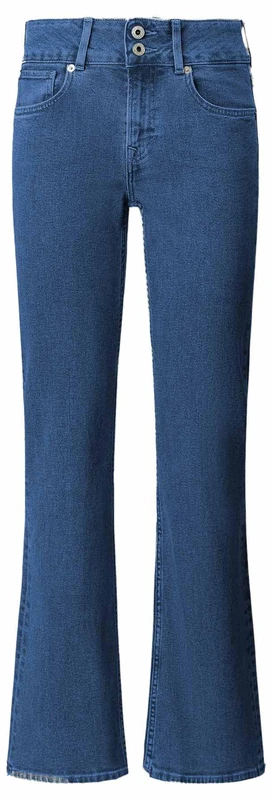 Pepe Jeans Women's Flare Jeans MW Venus, Blue (Denim-4CB), 34W x 30L