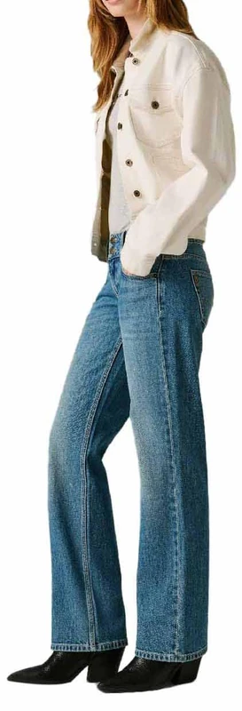 Pepe Jeans Women's Straight Jeans LW Venus, Blue (Denim-4VB), 32W x 32L
