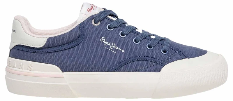 Pepe Jeans Women's Taylor Basic W Sneak, Blue (Union Blue), 40 - Image 1