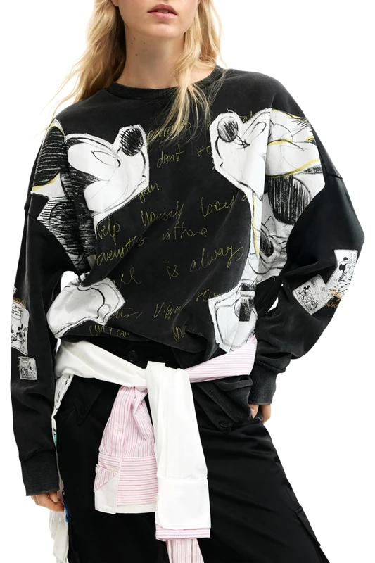 Desigual Sweatshirt from the collection Woman, Dark Grey, M
