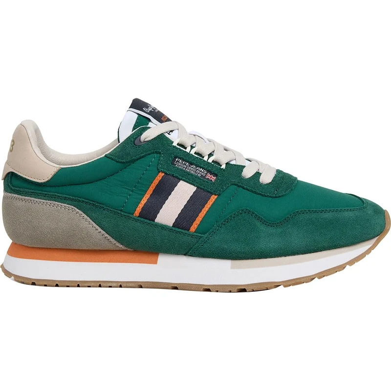 Pepe Jeans Men's Aiden Tape M Sneak, Green (Ivy Green), 43 - Image 1