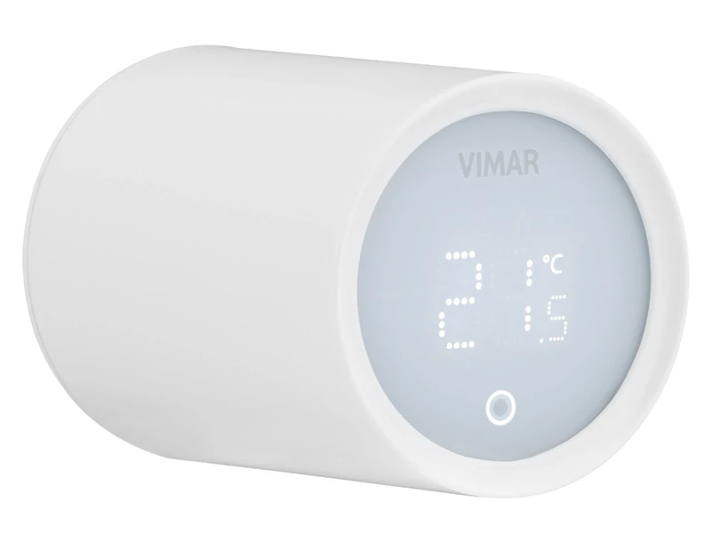 Vimar 03989 Smart Thermostatic Valve for Radiators, Remote and Voice Control, Greater Energy Saving, Easy Installation and Wide Compatibility Thanks to the Adapters Provided - Image 1