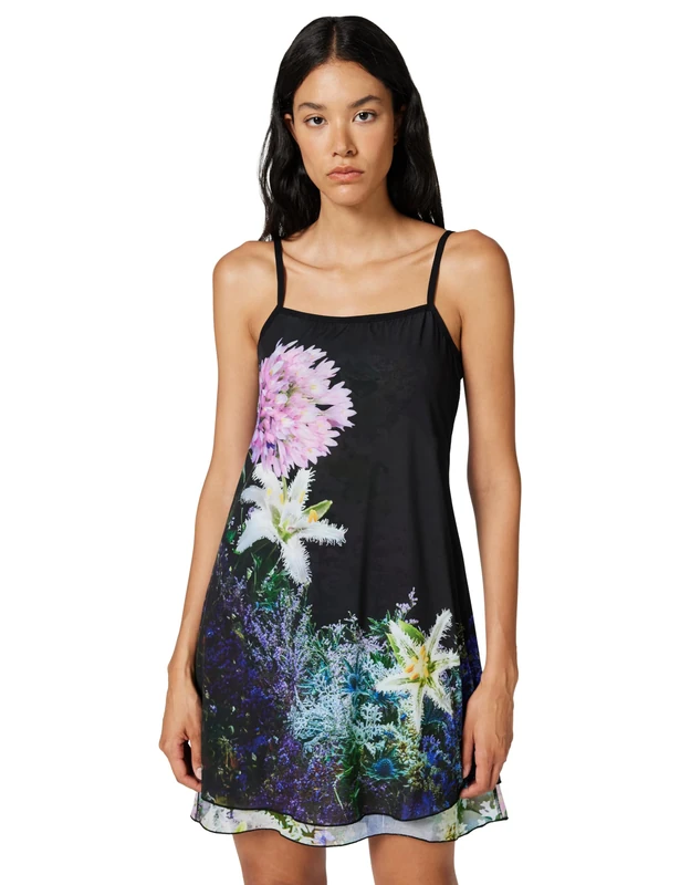 Desigual Women's Collection Strappy Dress, Green, S