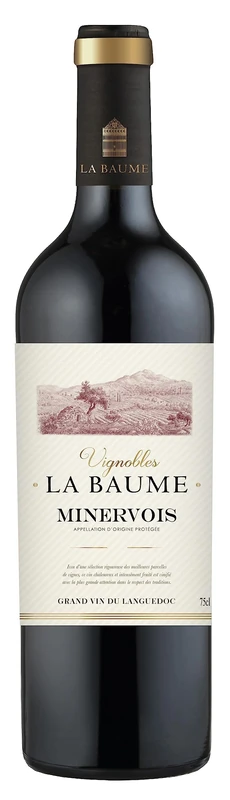 La Baume Vignobles - Minervois, Red Wine from Languedoc, France (1 x 0,75L) (Pack of 6)