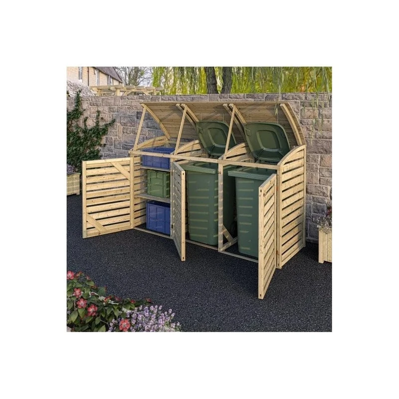 Rowlinson Double Bin Store with Box Store