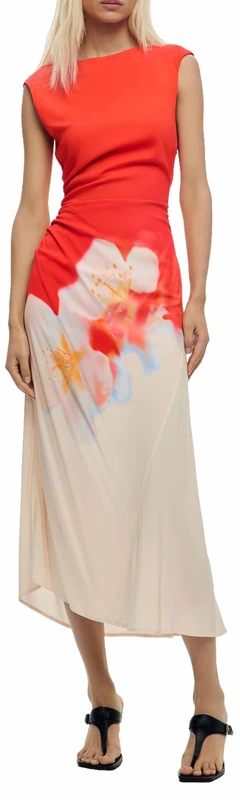 Desigual Women's LIDA Dress, Orange, L
