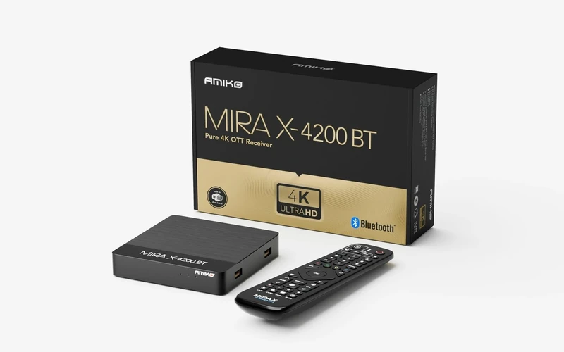 Amiko Mira X-4200 BT Bluetooth Linux Media streamer 4K Ultra HD - Image 1