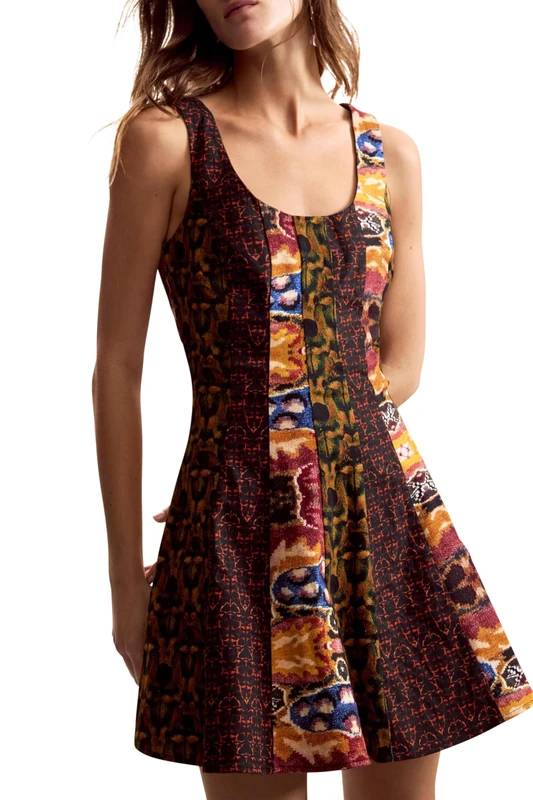 Desigual Women's Collection Sleeveless Dress, Dark Dark Green, M