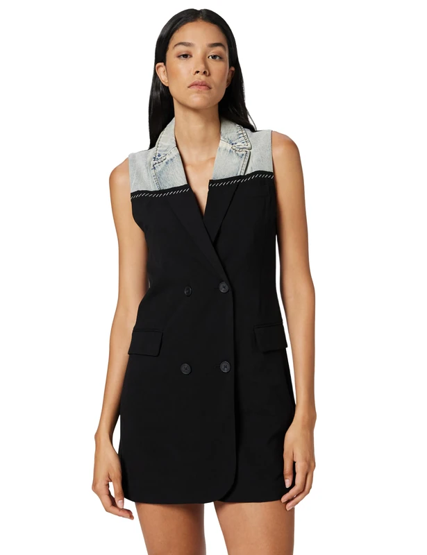Desigual Women's Collection Sleeveless Dress, Black, S