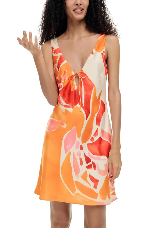 Desigual Women's Delilah Dress, Orange, S